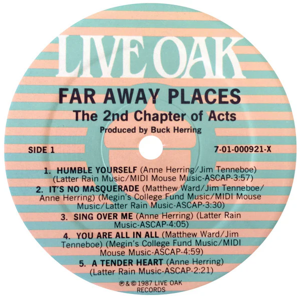 2nd Chapter Of Acts – Far Away Places (VG+/VG+) – LP, US 1987 - Image 3