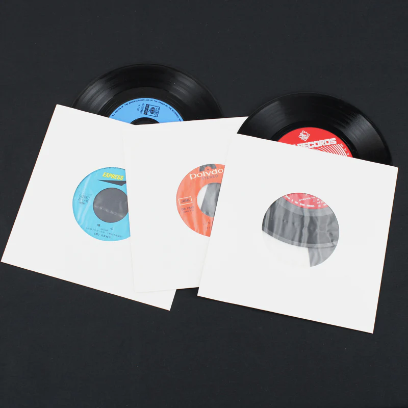 7" Paper & Poly-Lined Record Inner Sleeves - White - Image 8
