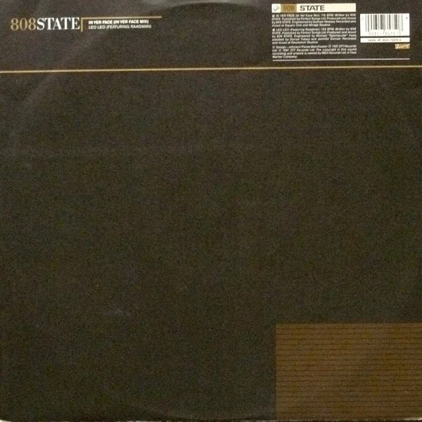 808 State – In Yer Face (VG/VG+) – 12", UK 1991