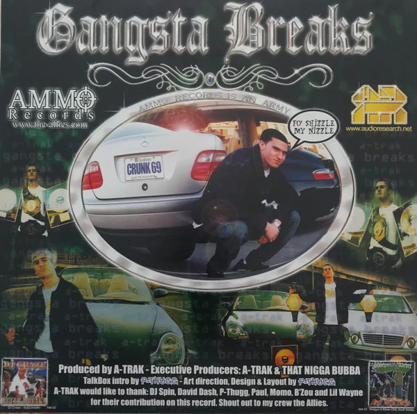 A-Trak – Gangsta Breaks (G+/G+) – 12", US 2001 - Image 2