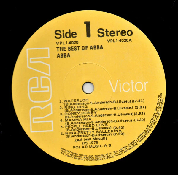 ABBA – The Best Of ABBA (VG/VG+) – LP, AU 1975 - Image 3