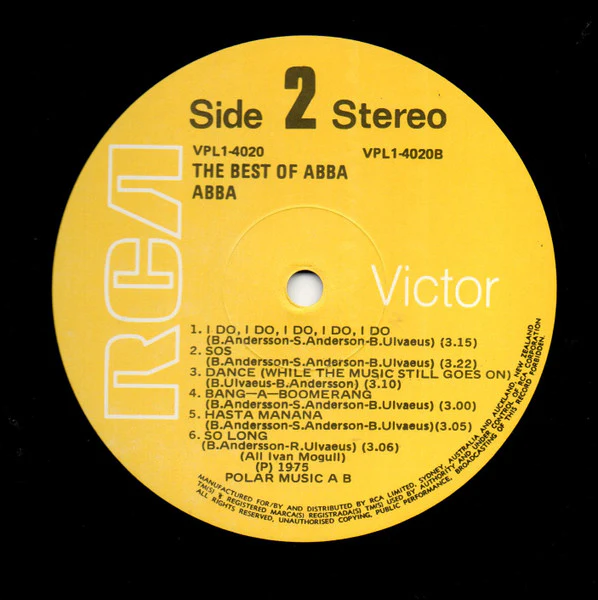 ABBA – The Best Of ABBA (VG/VG+) – LP, AU 1975 - Image 4