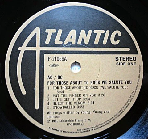 AC/DC – For Those About To Rock (We Salute You) (VG+/VG+) – LP, JP 1981, No OBI - Image 6