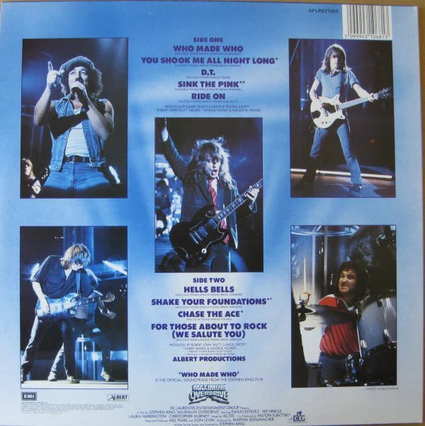 AC/DC – Who Made Who (VG/VG+) – LP, AU 1986 - Image 2