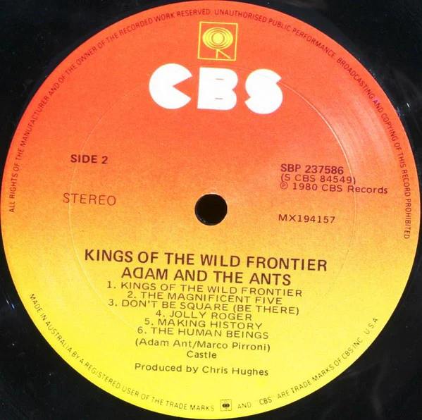 Adam And The Ants – Kings Of The Wild Frontier (VG+/VG+) – LP, AU 1981 - Image 4