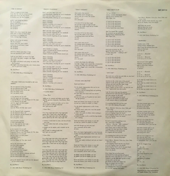 Adam And The Ants – Prince Charming (VG+/VG+) – LP, AU 1981 - Image 8