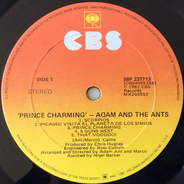 Adam And The Ants – Prince Charming (VG+/VG+) – LP, AU 1981 - Image 6