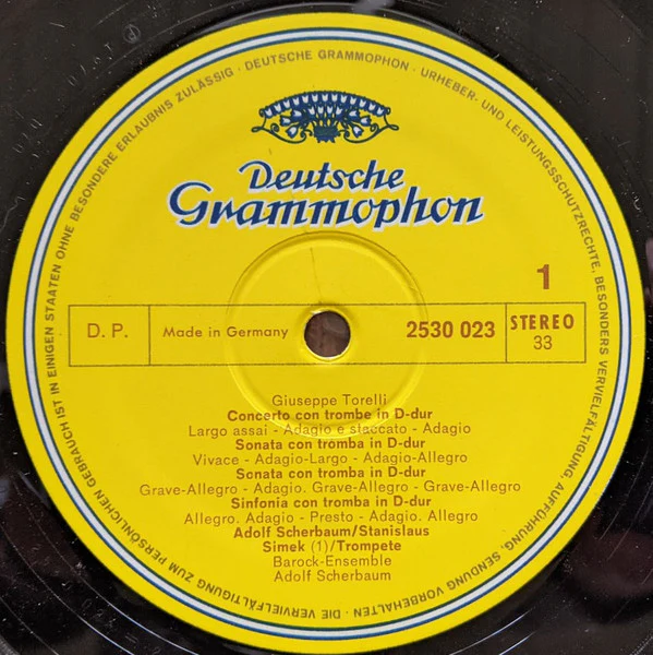 Adolf Scherbaum, Barbara Schlick – Trompetenkonzerte, Kantaten (E/E) – LP, DE 1971 - Image 3