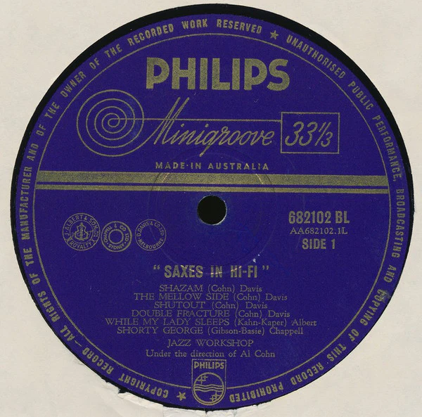 Al Cohn – Saxes In Hi-Fi (VG+/VG+) – LP, AU 1956 - Image 3
