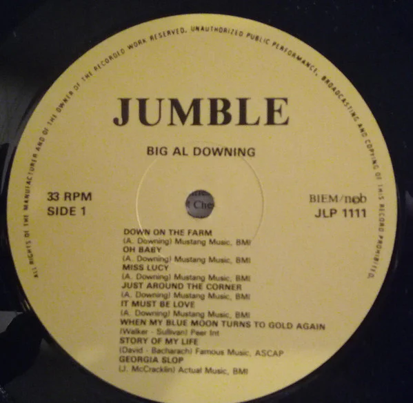 Al Downing – Big Al Downing And The Poe-Kats (VG+/VG+) – LP, SE 1986 - Image 3