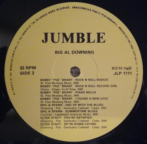 Al Downing – Big Al Downing And The Poe-Kats (VG+/VG+) – LP, SE 1986 - Image 4