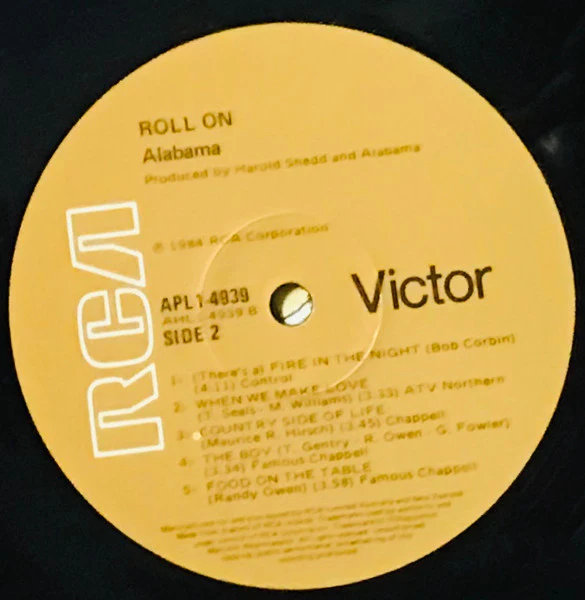 Alabama – Roll On (VG/VG+) – LP, AU 1984 - Image 3