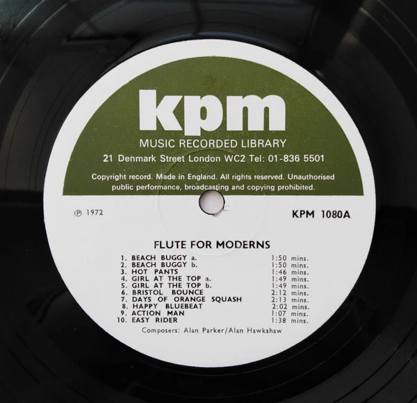 Alan Parker, Alan Hawkshaw, Joe Haider – Flute For Moderns (E/VG+) – LP, UK 1972 - Image 3