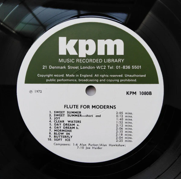 Alan Parker, Alan Hawkshaw, Joe Haider – Flute For Moderns (E/VG+) – LP, UK 1972 - Image 4