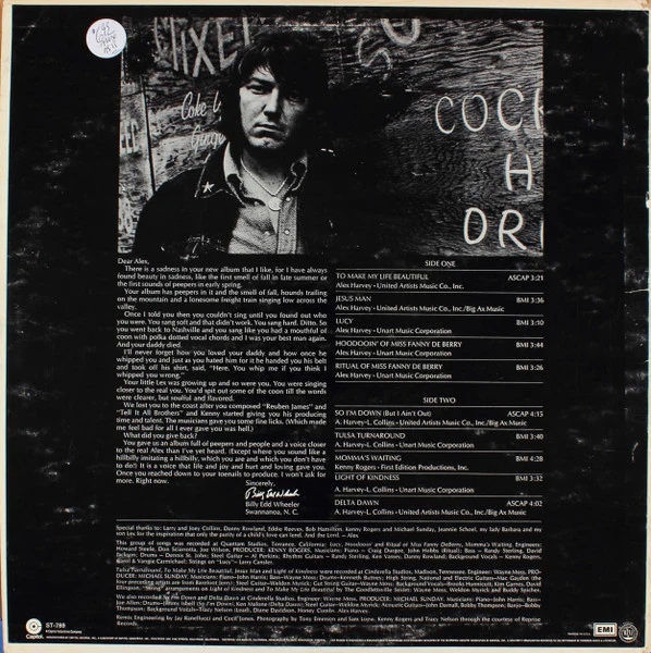 Alex Harvey – Alex Harvey (VG/VG+) – LP, US 1971 - Image 2