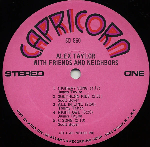 Alex Taylor – Alex Taylor With Friends And Neighbors (VG/VG) – LP, US 1971 - Image 5