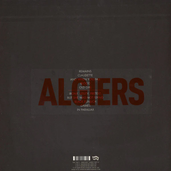 Algiers – Algiers (VG+/VG+) – LP, EU 2015 - Image 2