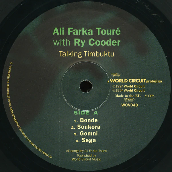 Ali Farka Touré, Ry Cooder – Talking Timbuktu (VG+/VG+) – 2xLP, UK 2015 - Image 3