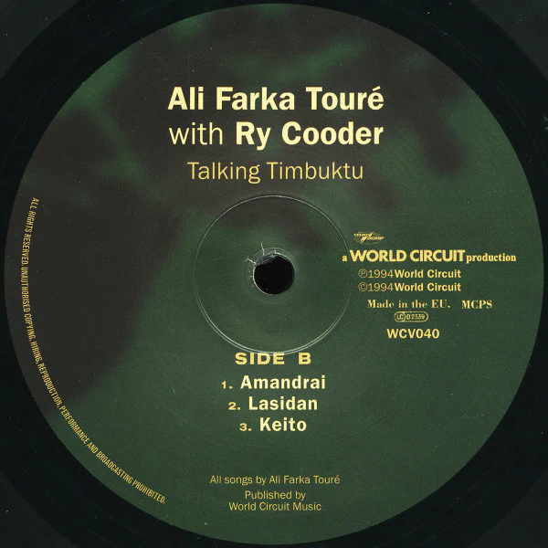 Ali Farka Touré, Ry Cooder – Talking Timbuktu (VG+/VG+) – 2xLP, UK 2015 - Image 4