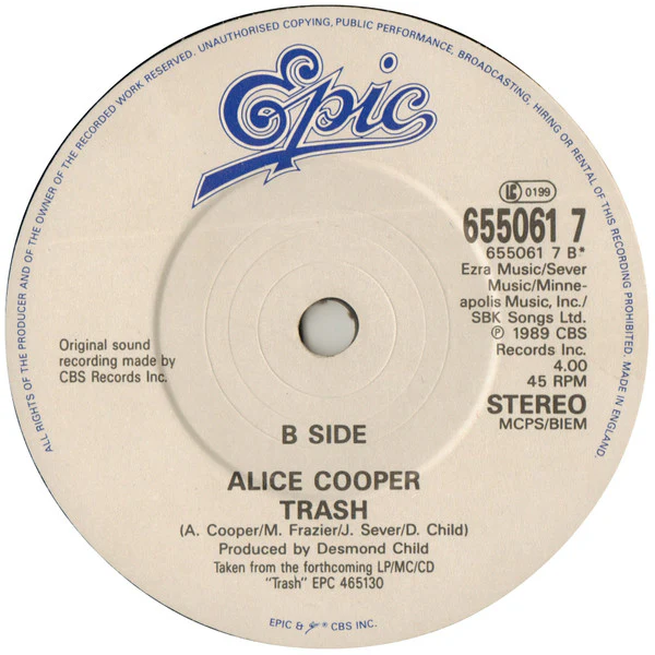 Alice Cooper – Poison (VG+/VG+) – 7", UK 1989 - Image 4
