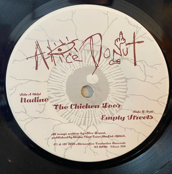 Alice Donut – Nadine (VG+/VG+) – 7", US 1994 - Image 3
