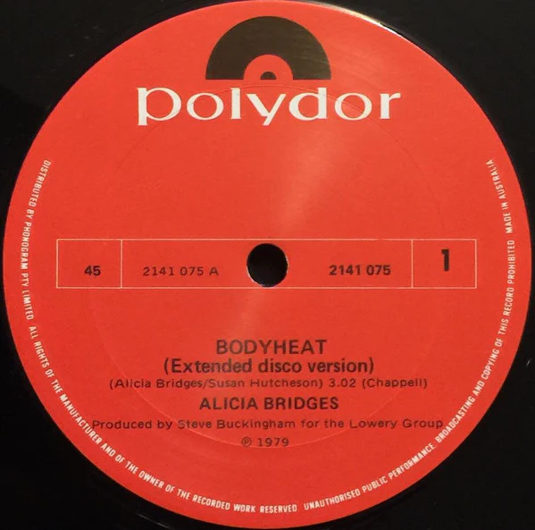 Alicia Bridges – Body Heat (VG/VG) – 12", AU 1978