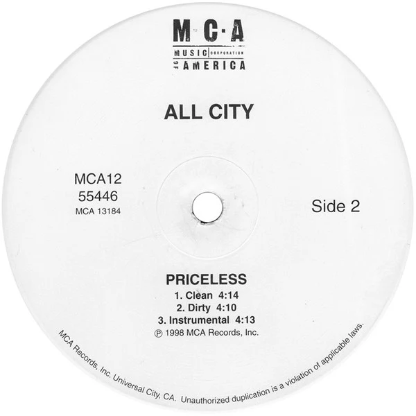 All City – The Actual (VG+/VG+) – 12", US 1998 - Image 4