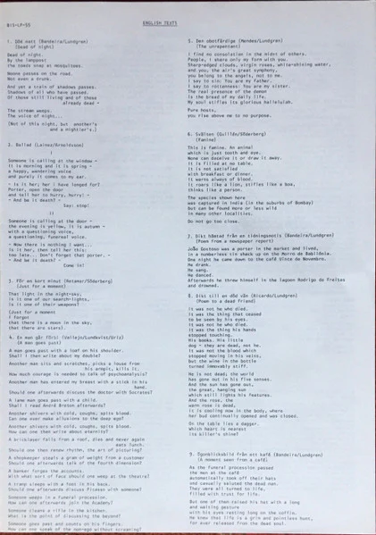 Allan Pettersson, Marianne Mellnäs, Margot Rödin, Sven-Erik Alexandersson, Erland Hagegård, Radiokören, Sveriges Radios Symfoniorkester, Stig Westerberg – Vox Humana (VG/VG) – LP, SE 1976 - Image 6