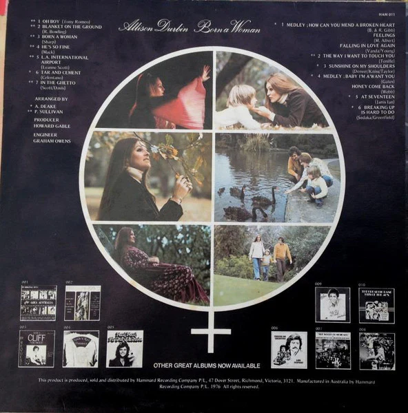 Allison Durbin – Born A Woman (E/VG+) – LP, AU 1976 - Image 3