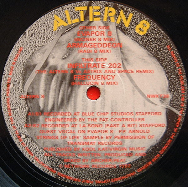 Altern 8 – E*Vapor*8 / Armageddon (VG/VG+) – 12", UK 1992 - Image 3