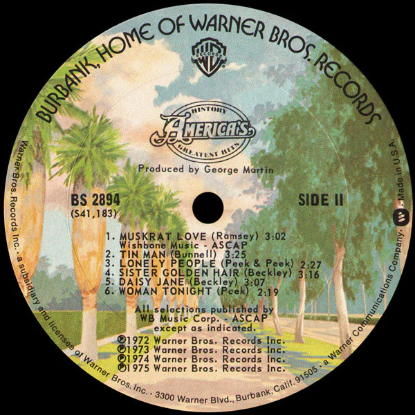 America – History - America's Greatest Hits (VG+/E) – LP, US 1975 - Image 4