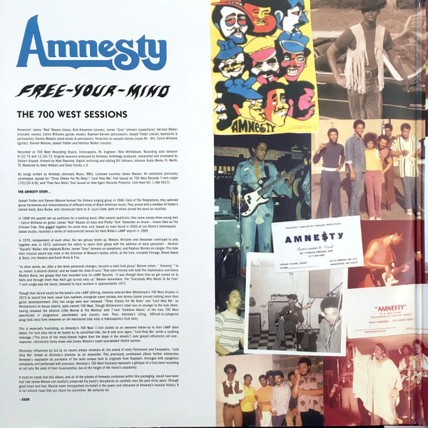 Amnesty – Free Your Mind (The 700 West Sessions) (E/E) – 2xLP, US 2007 - Image 3