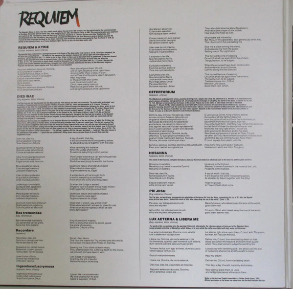 Andrew Lloyd Webber – Requiem (E/E) – LP, AU 1985 - Image 2