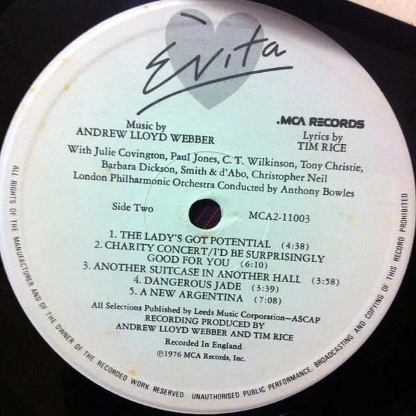 Andrew Lloyd Webber, Tim Rice – Evita (VG+/VG+) – 2xLP, AU 1976 - Image 9