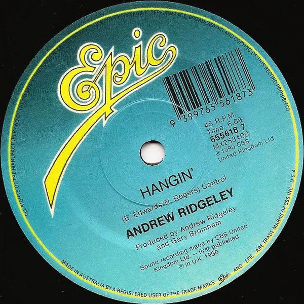 Andrew Ridgeley – Shake (VG+/VG+) – 7", AU 1990 - Image 4