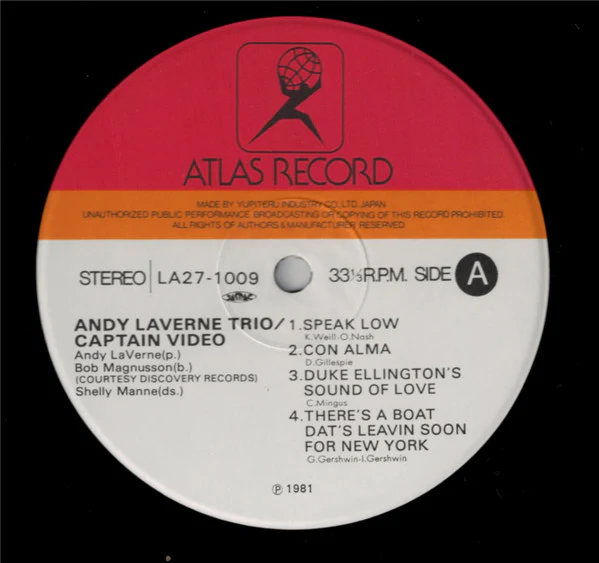 Andy LaVerne Trio – Captain Video (E/VG+) – LP, JP 1981, With OBI - Image 3