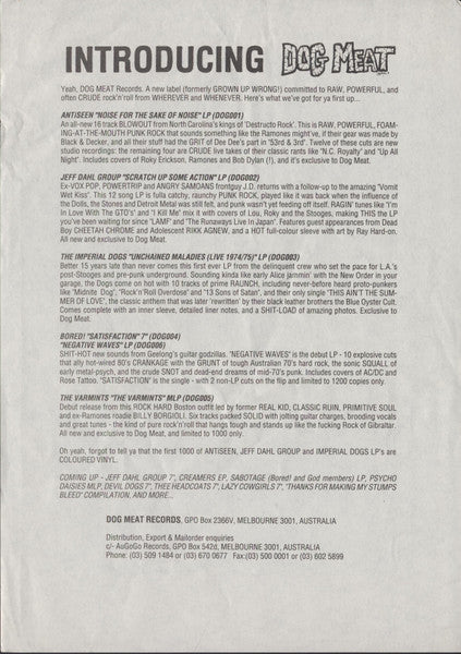 Antiseen – Noise For The Sake Of Noise (VG+/VG+) – LP, AU 1989 - Image 7