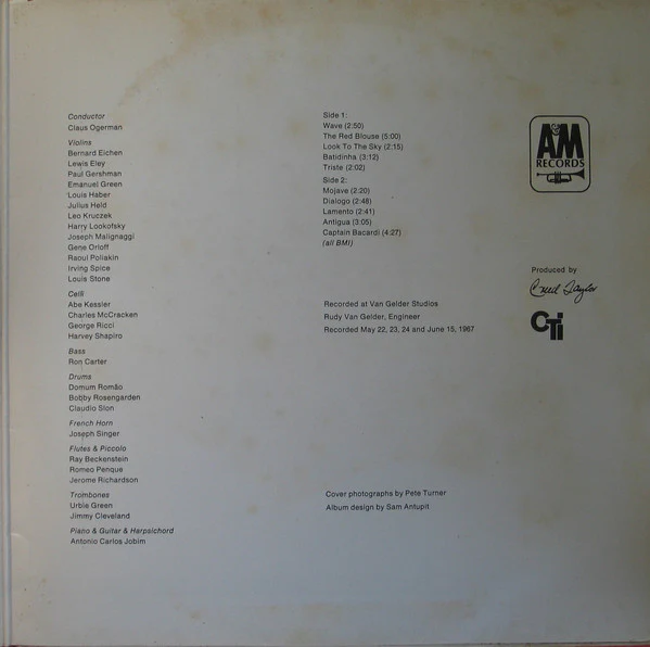 Antonio Carlos Jobim – Wave (VG+/VG) – LP, ES 1976 - Image 3