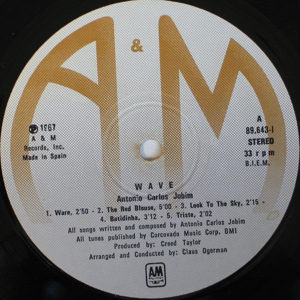 Antonio Carlos Jobim – Wave (VG+/VG) – LP, ES 1976 - Image 5