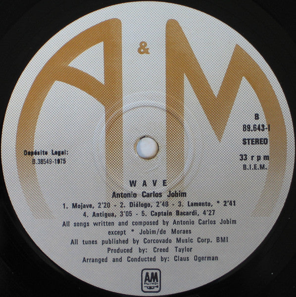 Antonio Carlos Jobim – Wave (VG+/VG) – LP, ES 1976 - Image 6