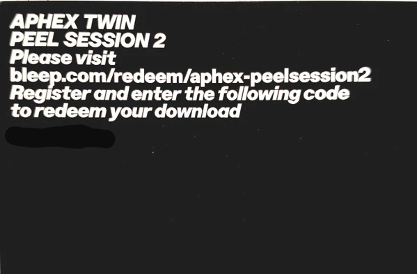 Aphex Twin – Peel Session 2 TX 10/04/95 (VG+/VG+) – 12", EU 2019 - Image 5