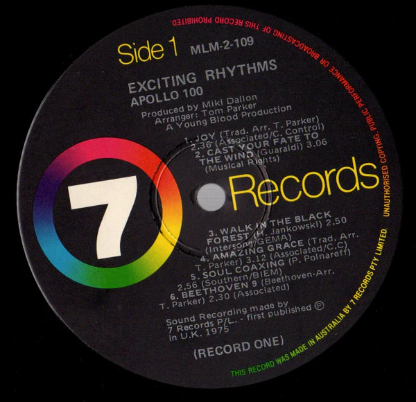 Apollo 100 – The Exciting Rhythms Of Apollo 100 (VG+/VG+) – 2xLP, AU - Image 5