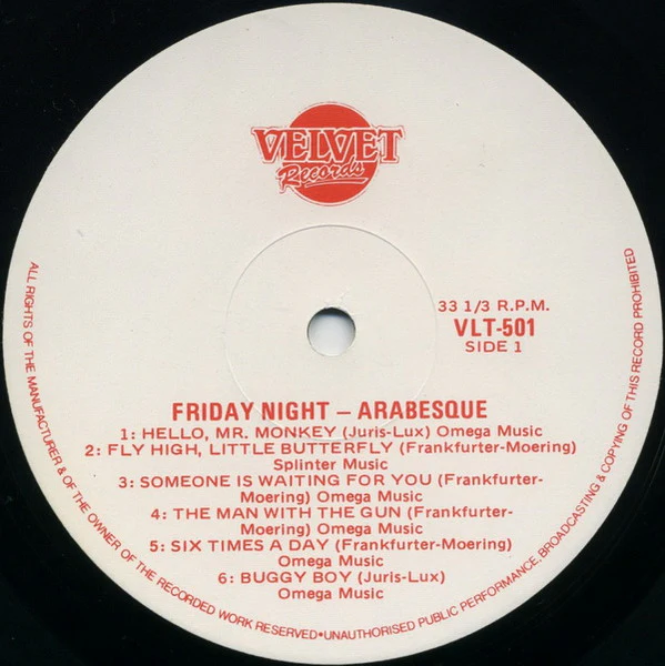 Arabesque – Friday Night (E/E) – LP, AU 1980 - Image 3