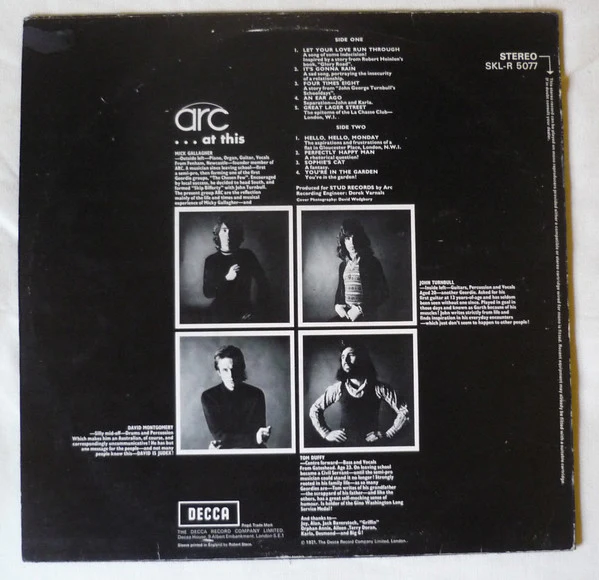 Arc – ... At This (VG+/VG) – LP, UK 1971 - Image 2