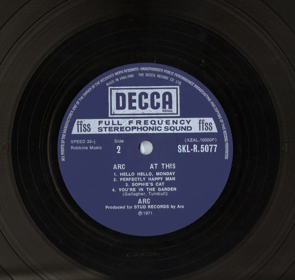 Arc – ... At This (VG+/VG) – LP, UK 1971 - Image 4