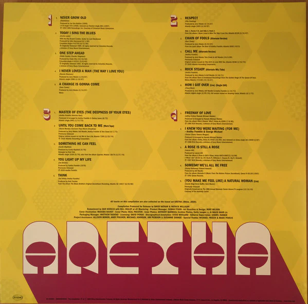 Aretha Franklin – Aretha (VG+/E) – 2xLP, US 2021 - Image 2