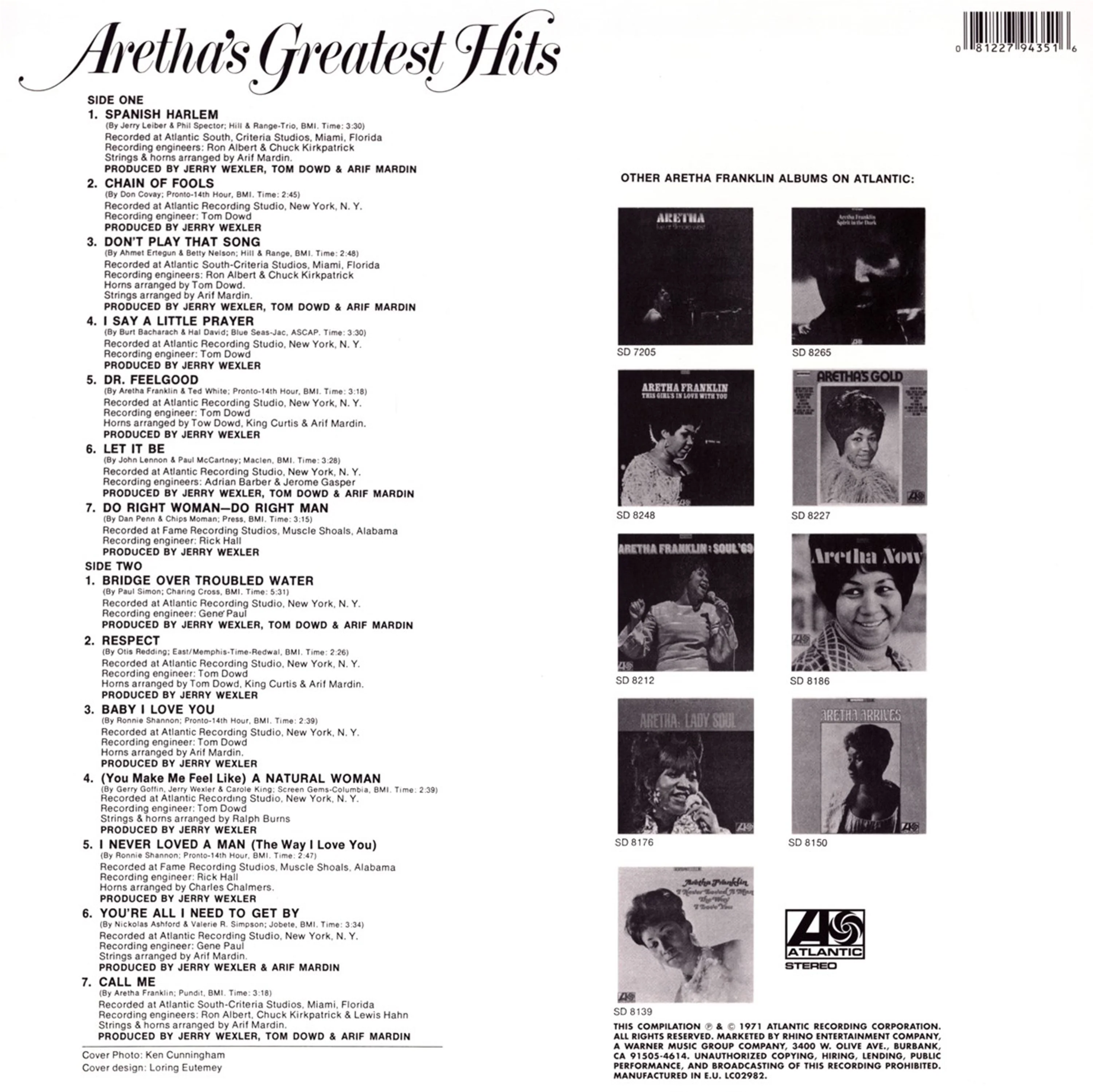 Aretha's Greatest Hits – Aretha Franklin - Image 2