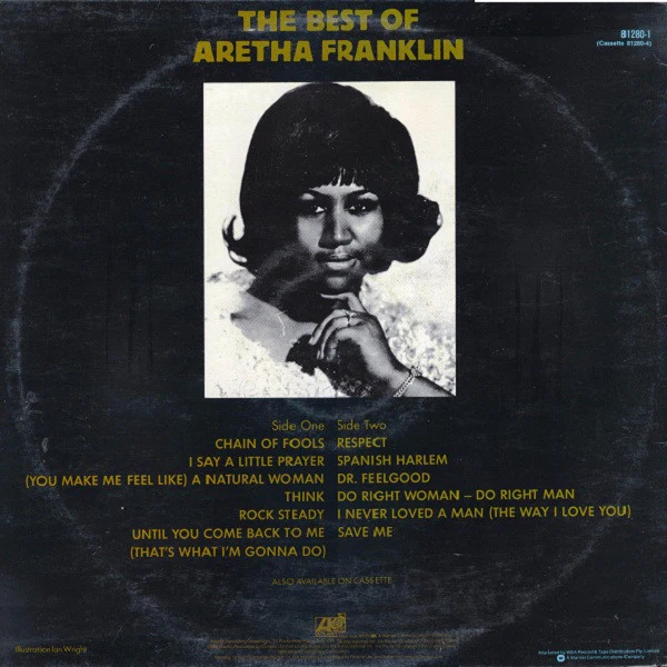Aretha Franklin – The Best Of Aretha Franklin (VG/VG) – LP, AU 1984 - Image 2