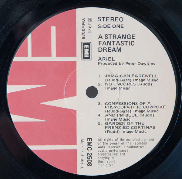 Ariel – A Strange Fantastic Dream (VG+/E) – LP, AU 1973 - Image 2
