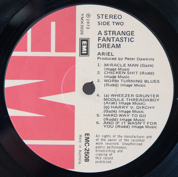 Ariel – A Strange Fantastic Dream (VG+/E) – LP, AU 1973 - Image 3